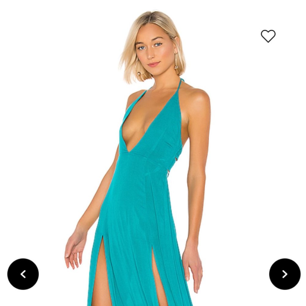 Arina Maxi Dress in Teal from Revolve